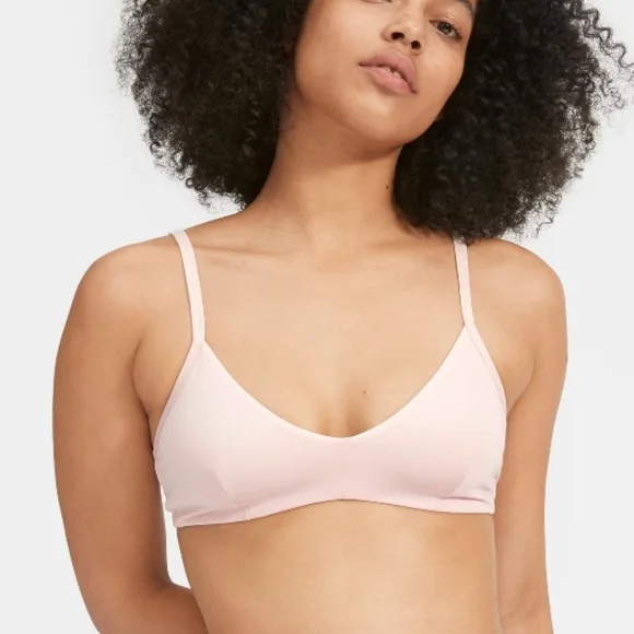 Everlane Light Pink Cotton Bralette